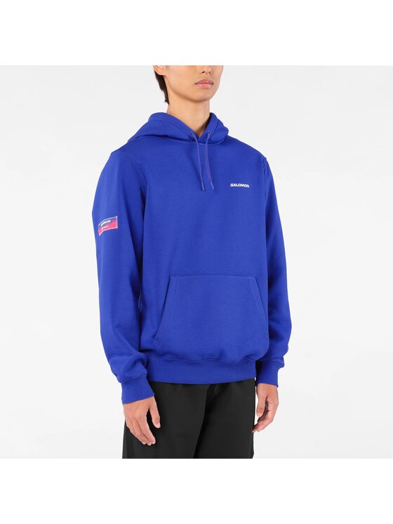 Salomon Salomon Bluza EQUIPE HOODIE M Niebieski Regular Fit