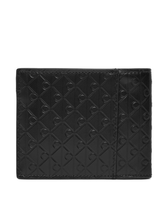 Calvin Klein Calvin Klein Чохол для кредиток Embossed Emblem Billfold W/ Coin LV04D1129G Чорний