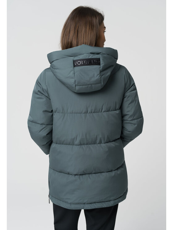 Volcano Volcano Kurtka zimowa J-BLIS Zielony Regular Fit