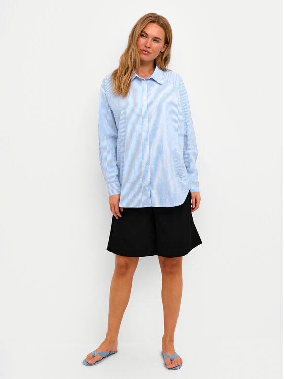 Kaffe Kaffe Сорочка Dabra 10508369 Голубий Loose Fit