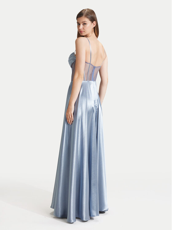 Hey Kyla Hey Kyla Večerní šaty 5AG019HK Světle modrá Slim Fit