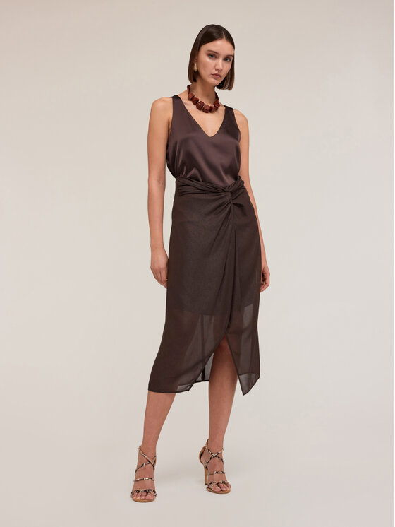 Motivi Motivi Koszula D725Q000442N022 Brązowy Regular Fit