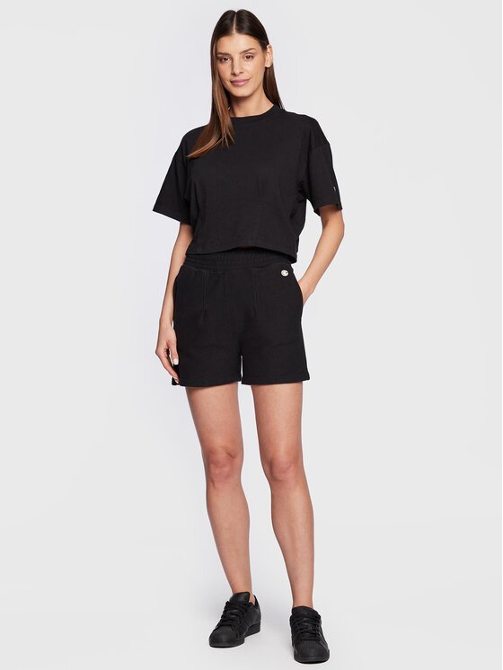 Champion Champion Αθλητικό σορτς 115649 Μαύρο Regular Fit