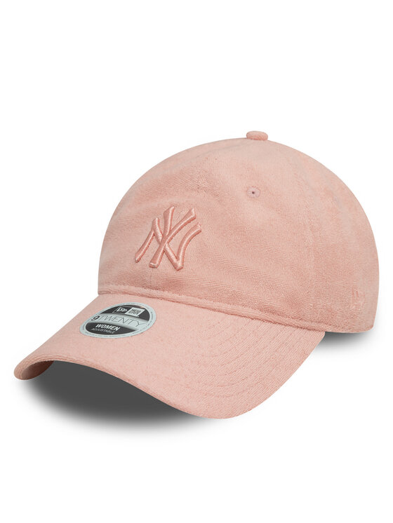 New Era New Era Czapka z daszkiem New York Yankees Towelling 9Twenty 60595347 Różowy