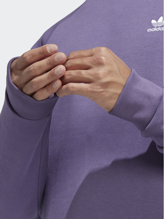 adidas adidas Bluza Trefoil Essentials Crewneck Sweatshirt IA4824 Fioletowy Regular Fit