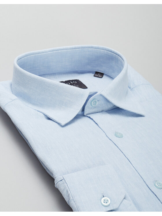 Borgio Borgio Koszula lentini Niebieski Classic Fit