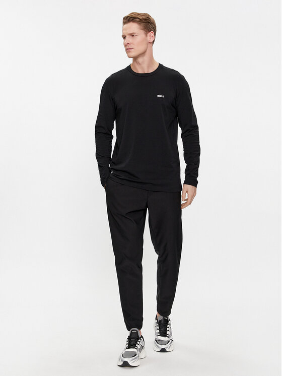 BOSS Boss Majica z dolgimi rokavi 50506365 Črna Regular Fit
