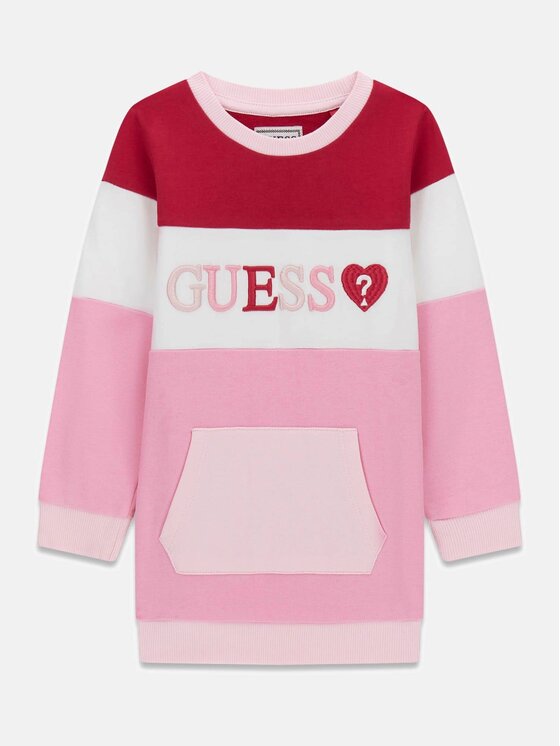 Guess Kids Guess Kids Sukienka codzienna 183733 Różowy Classic Fit