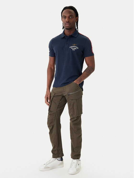 Aeronautica Militare Aeronautica Militare Polokošeľa 261PO1926UJ00723 Tmavomodrá Regular Fit