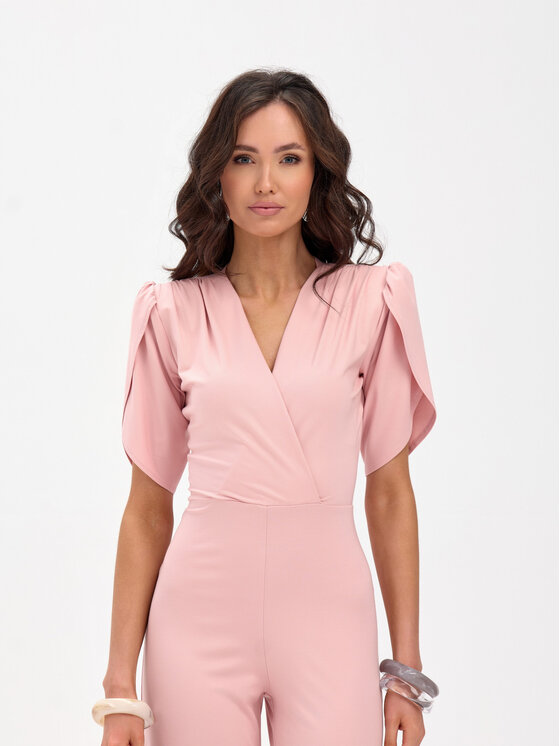 Roco Fashion Roco Fashion Jumpsuit Amaris Rosa Slim Fit