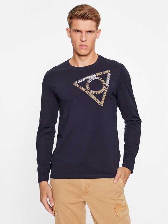 Guess Longsleeve krekls M3BI14 I3Z14 Zils Slim Fit