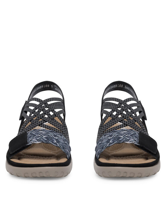 Rieker Rieker Sandales 64889-00 Melns