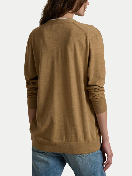 Polo Ralph Lauren Polo Ralph Lauren Kardigán 211956233001 Béžová Relaxed Fit