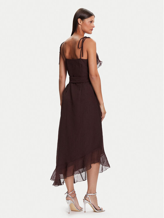 Vero Moda Vero Moda Cocktail obleka Sabrina 10344471 Rjava Regular Fit