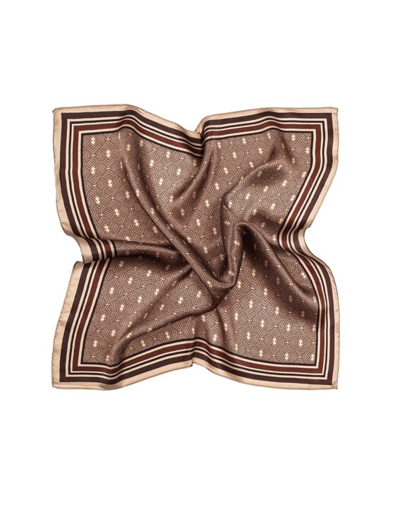ALLORA BE UNIQUE ALLORA BE UNIQUE Foulard 100% silk Marrone