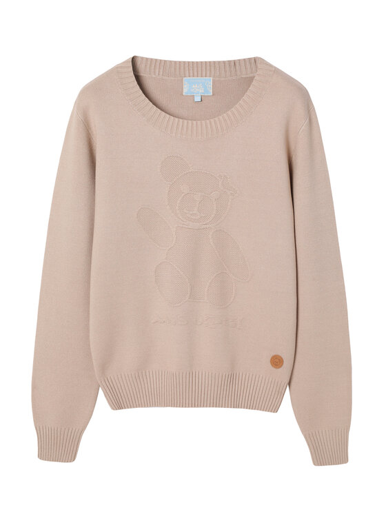 TATUUM Tatuum Sweter CLOUDY Beżowy Classic Fit