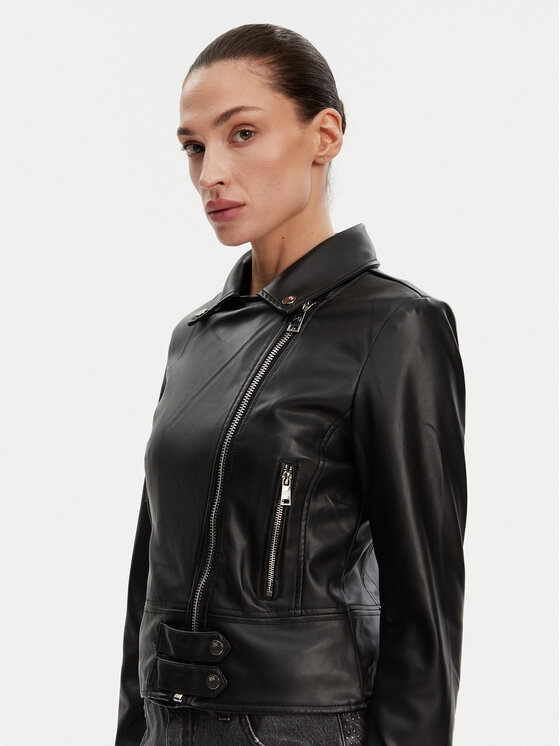 Rinascimento Rinascimento Куртка зі штучної шкіри CFC0119619003 Чорний Regular Fit