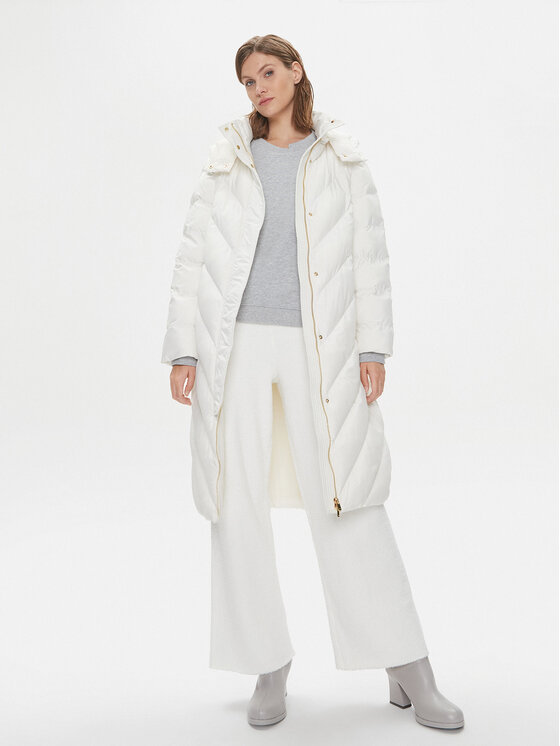 PINKO PINKO Kevad-sügis jope Computer 101601 A11M Valge Regular Fit