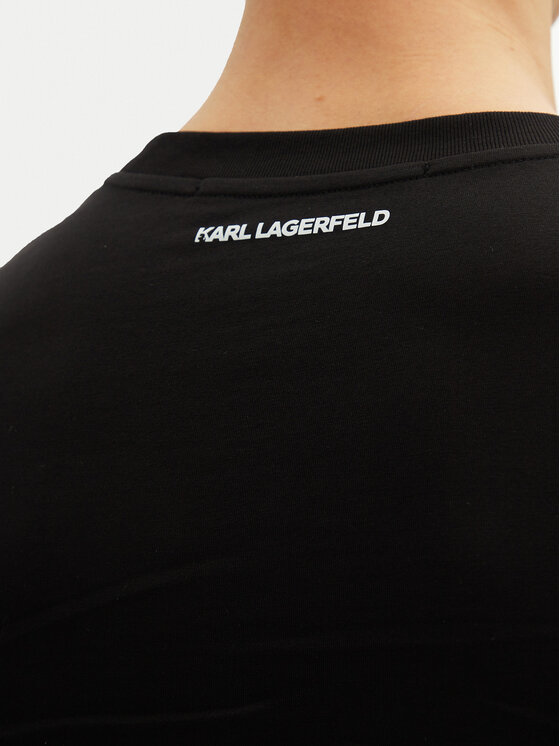 KARL LAGERFELD KARL LAGERFELD Tricou 755061 552241 Negru Regular Fit