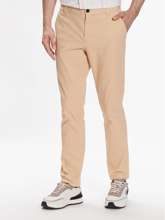 Tommy Jeans Tommy Jeans Pantaloni di tessuto Austin DM0DM15964 Beige Slim Fit