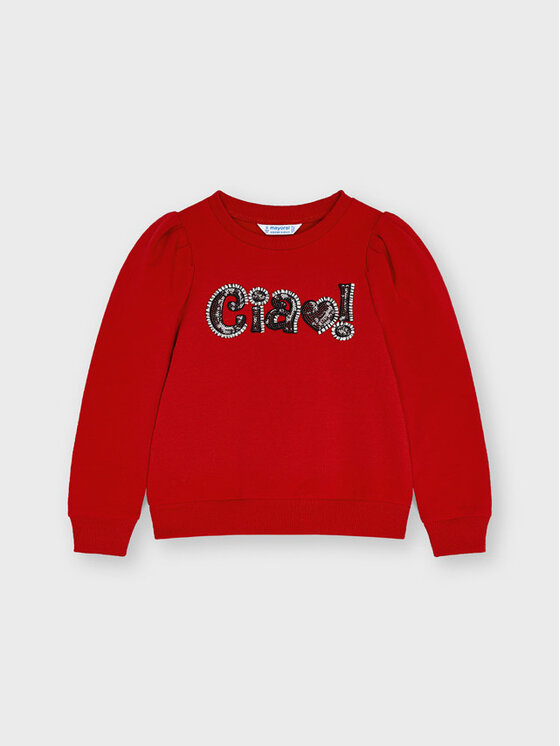 Felpa 4429 Rosso Regular Fit