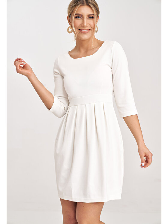 FIGL FIGL Φόρεμα κοκτέιλ M1027 Εκρού Regular Fit
