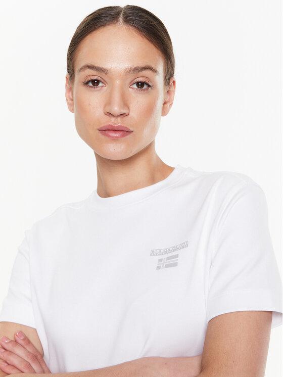 Napapijri Napapijri Φόρεμα καθημερινό J-Rucu W NP0A4GXN Λευκό Regular Fit