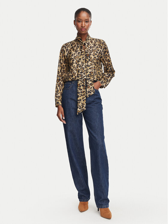 Marella Marella Hemd Nastro 2623116104 Dunkelbeige Regular Fit