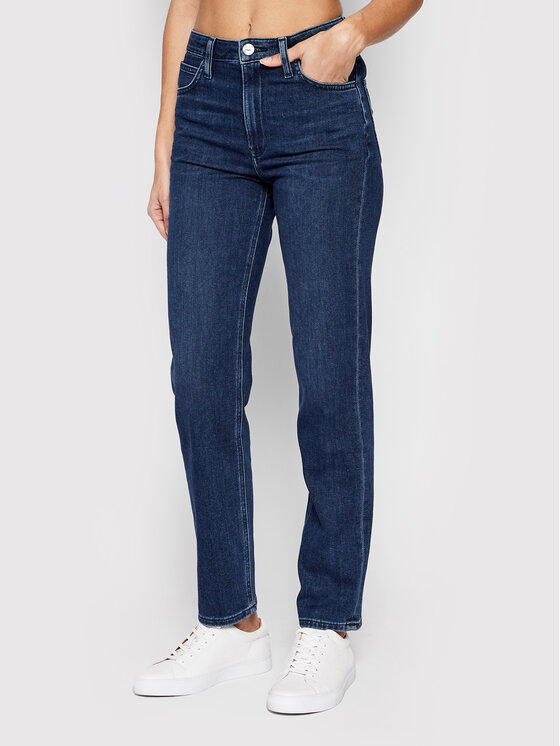 Lee Jeans hlače Carol L30UPDUA Mornarsko modra Regular Fit