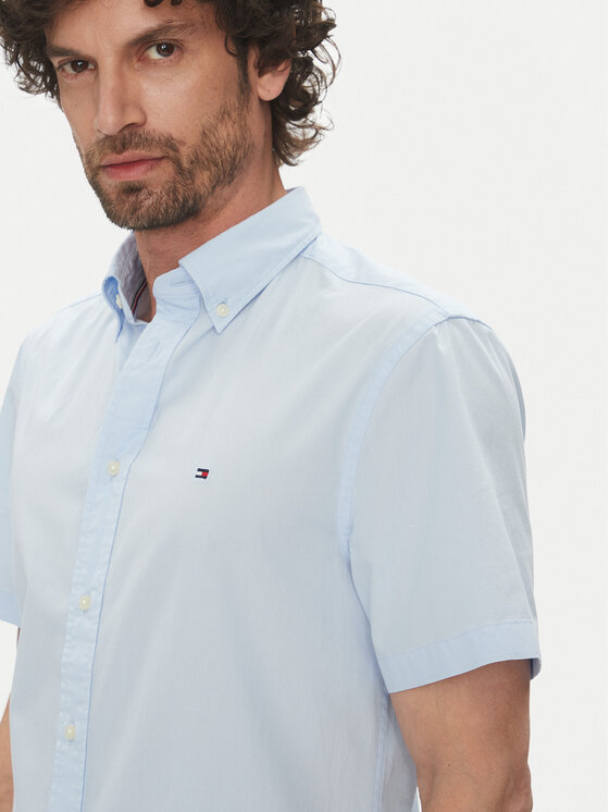 Tommy Hilfiger Tommy Hilfiger Košile MW0MW37584 Světle modrá Regular Fit