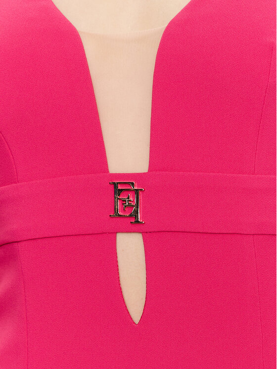 Abito da cocktail AB-321-31E2-V300 Rosa Slim Fit