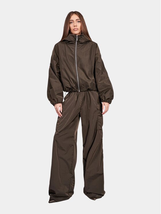 MADE BY SOCIETY MADE BY SOCIETY Kurtka anorak Sovelle Espresso - J27722 Brązowy Basic Fit