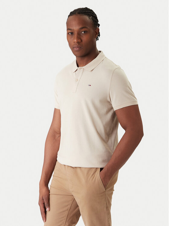 Tommy Jeans Tommy Jeans Polo DM0DM20676 Beige Regular Fit