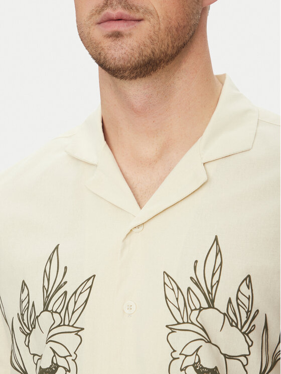 Blend Blend Camicia 20717697 Beige Regular Fit