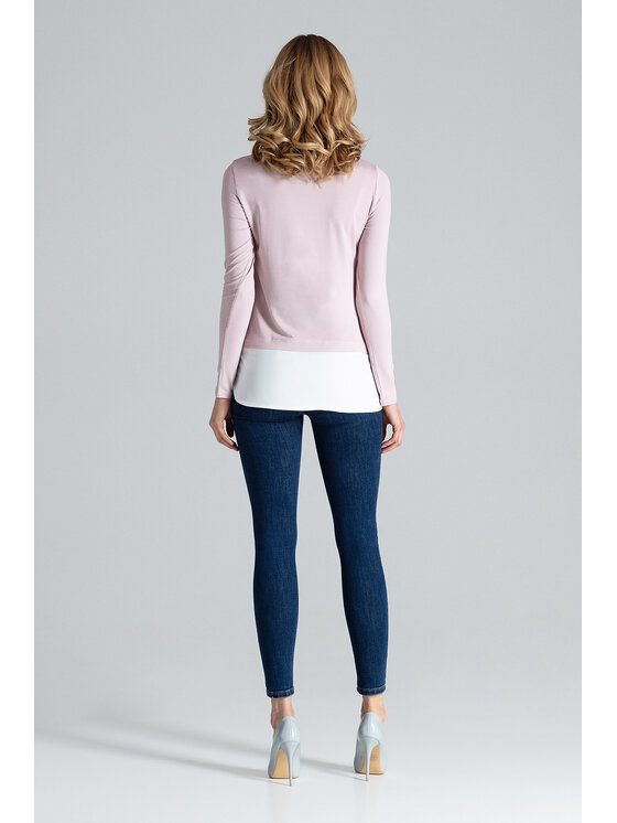FIGL FIGL Bluzka M374 Różowy Regular Fit