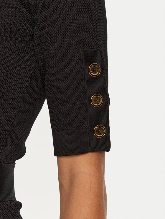 Elisabetta Franchi Elisabetta Franchi Φόρεμα υφασμάτινο AM-92B-46E2 Μαύρο Regular Fit