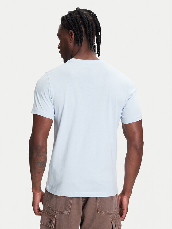 Kappa Kappa T-shirt Logo Korpo Cafers 304J150 Celeste Slim Fit