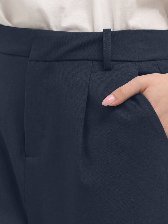 Kaffe Kaffe Hlače iz tkanine Merle 10504769 Mornarsko modra Classic Fit
