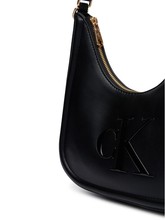 Calvin Klein Calvin Klein Kabelka Bold Ck Small Crescent LV04F3561G Černá