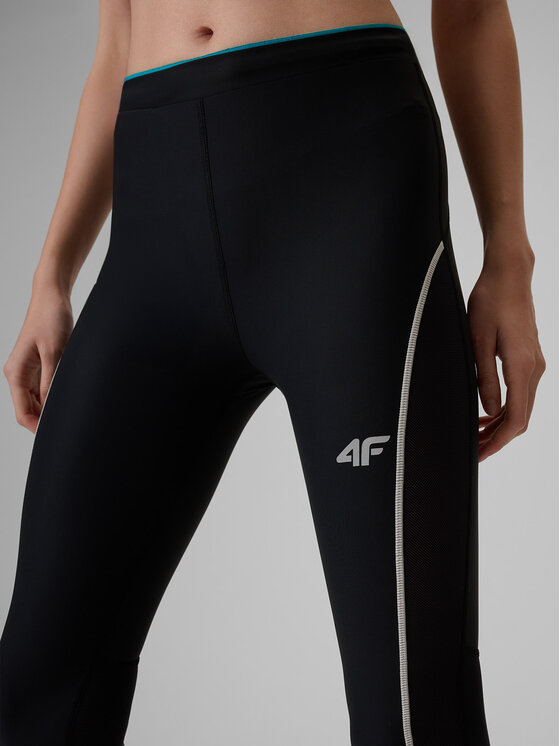 4F 4F Legginsy TREKKING Czarny Slim Fit