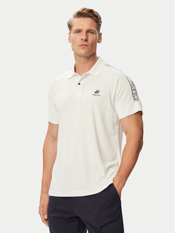 Beverly Hills Polo Club Tricou polo P-SS26M-P0170 Alb Regular Fit