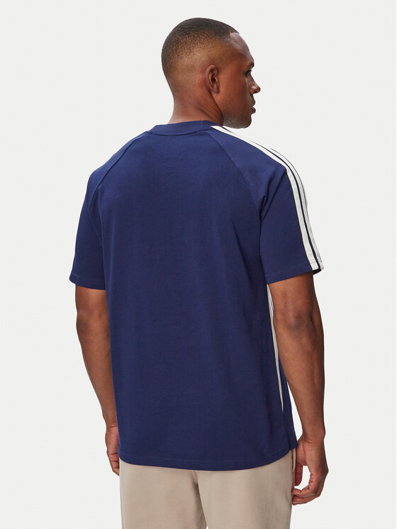 adidas adidas Тишърт Seasonal Essentials Colorblock KF4193 Тъмносин Regular Fit