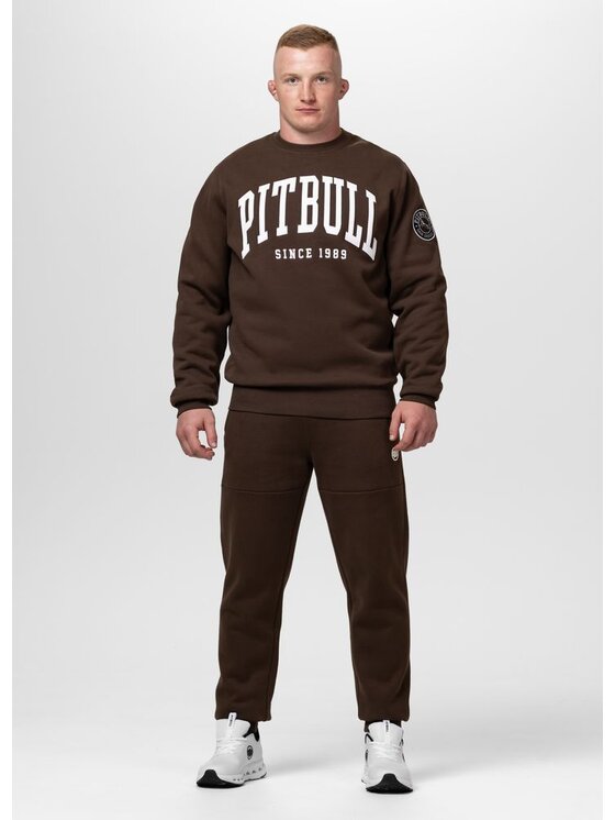 PITBULL PITBULL Bluza NORTON Brązowy Regular Fit