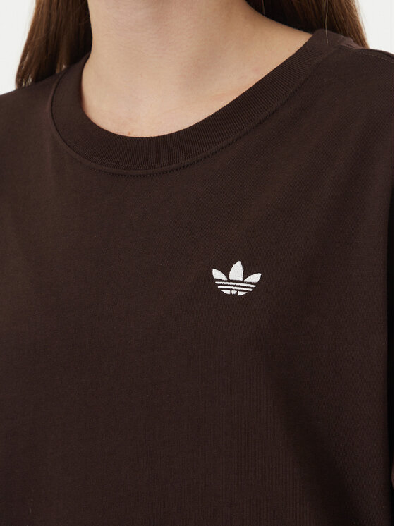 adidas adidas Футболка Essentials Boyfriend LL0396 Темно-коричневий Regular Fit