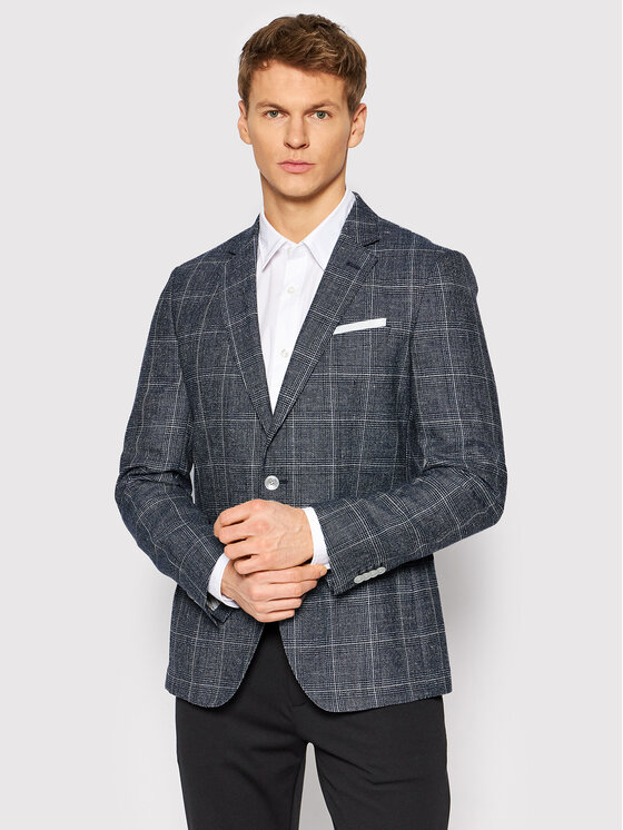 Boss Сако H-Hutson-222 50468936 Тъмносин Slim Fit
