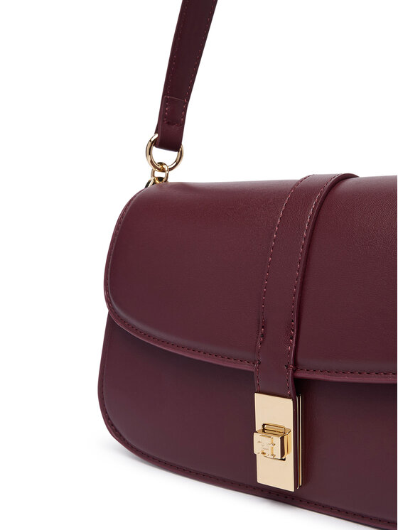 Tommy Hilfiger Tommy Hilfiger Handtasche Th Heritage Conv Crossover AW0AW19321 Dunkelrot