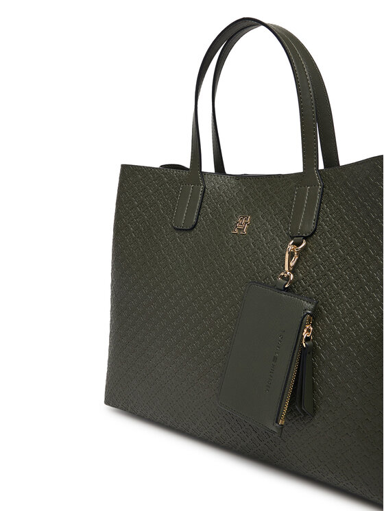 Tommy Hilfiger Tommy Hilfiger Borsetta Th Icon Satchel Mono AW0AW18923 Cachi