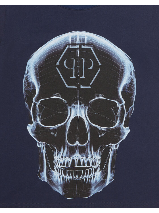 PHILIPP PLEIN PHILIPP PLEIN T-Shirt 19963 Błękitny Regular Fit