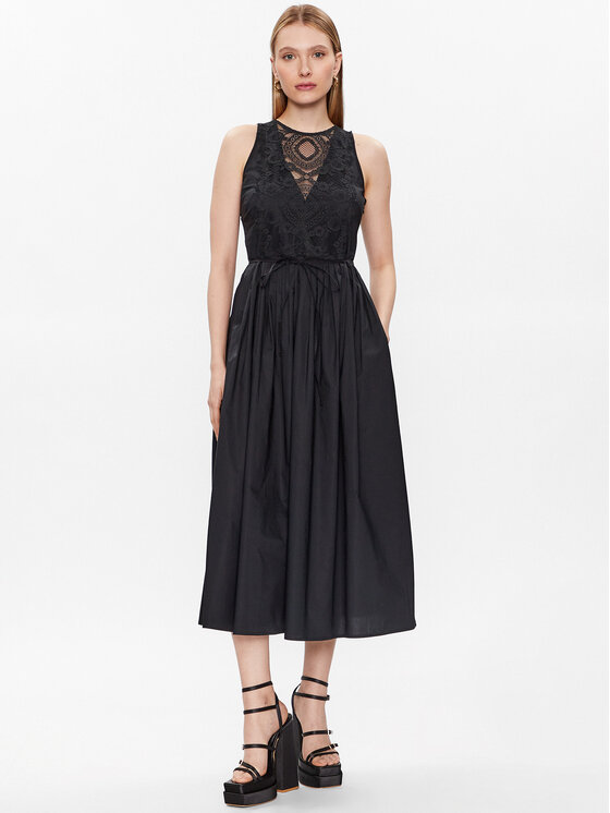 TWINSET Rochie de zi 231TT2080 Negru Regular Fit