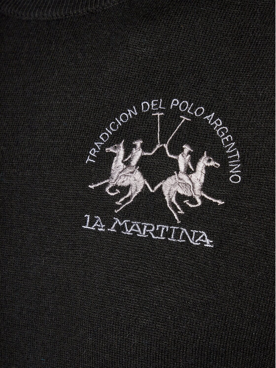 La Martina La Martina Sweter Wessel WMS016 YW025 Czarny Regular Fit